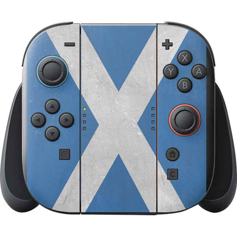 Scotland Flag Distressed Nintendo Switch 2 (2025) with Joy-Con Skin